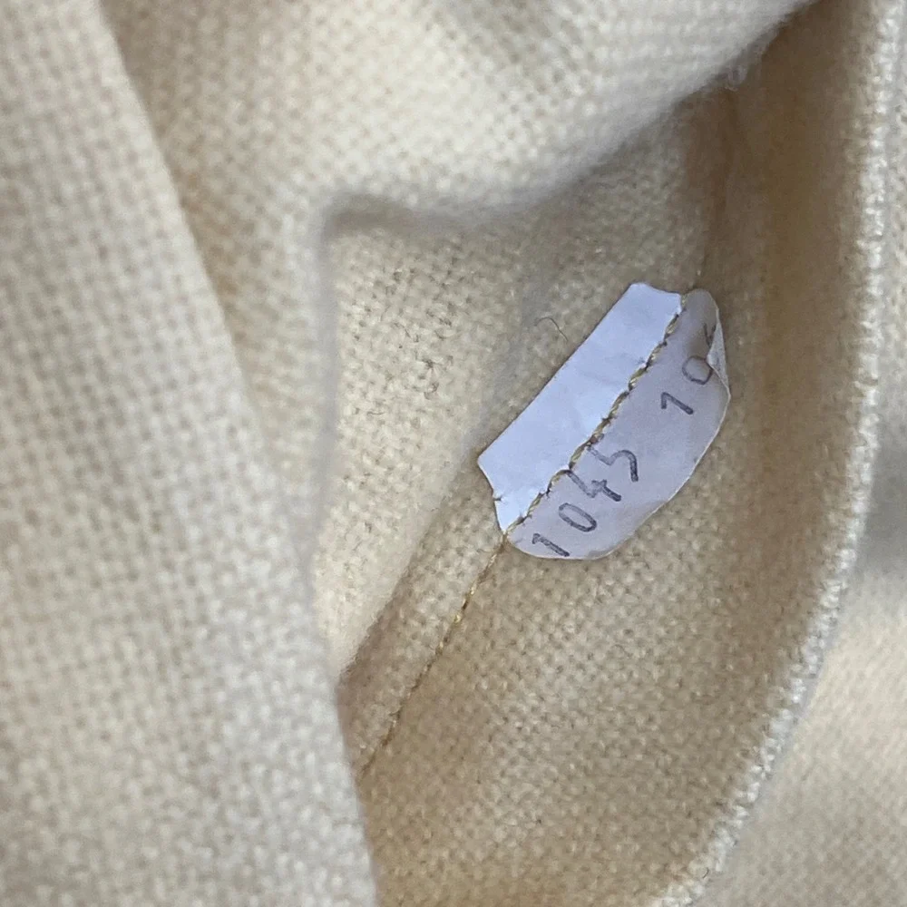VTG Polo Ralph Lauren Sport Coat 39R Hopsack Cream Cashmere Blend USA NEW